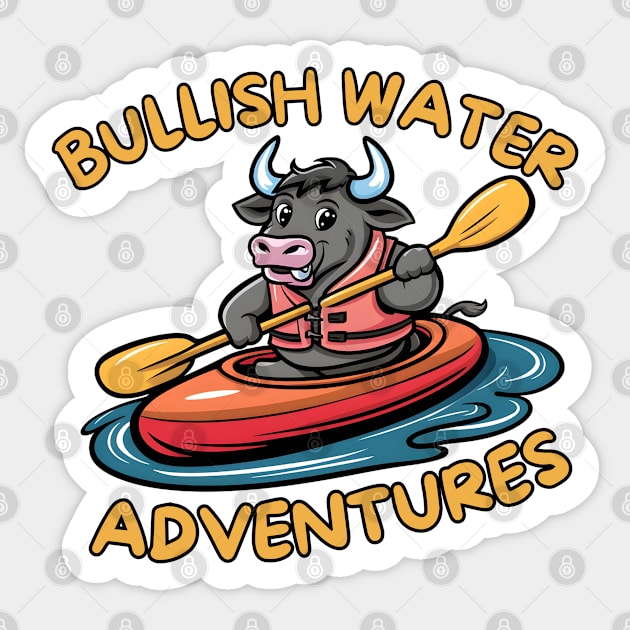 Bullish kayaking Sticker by Japanese Fever